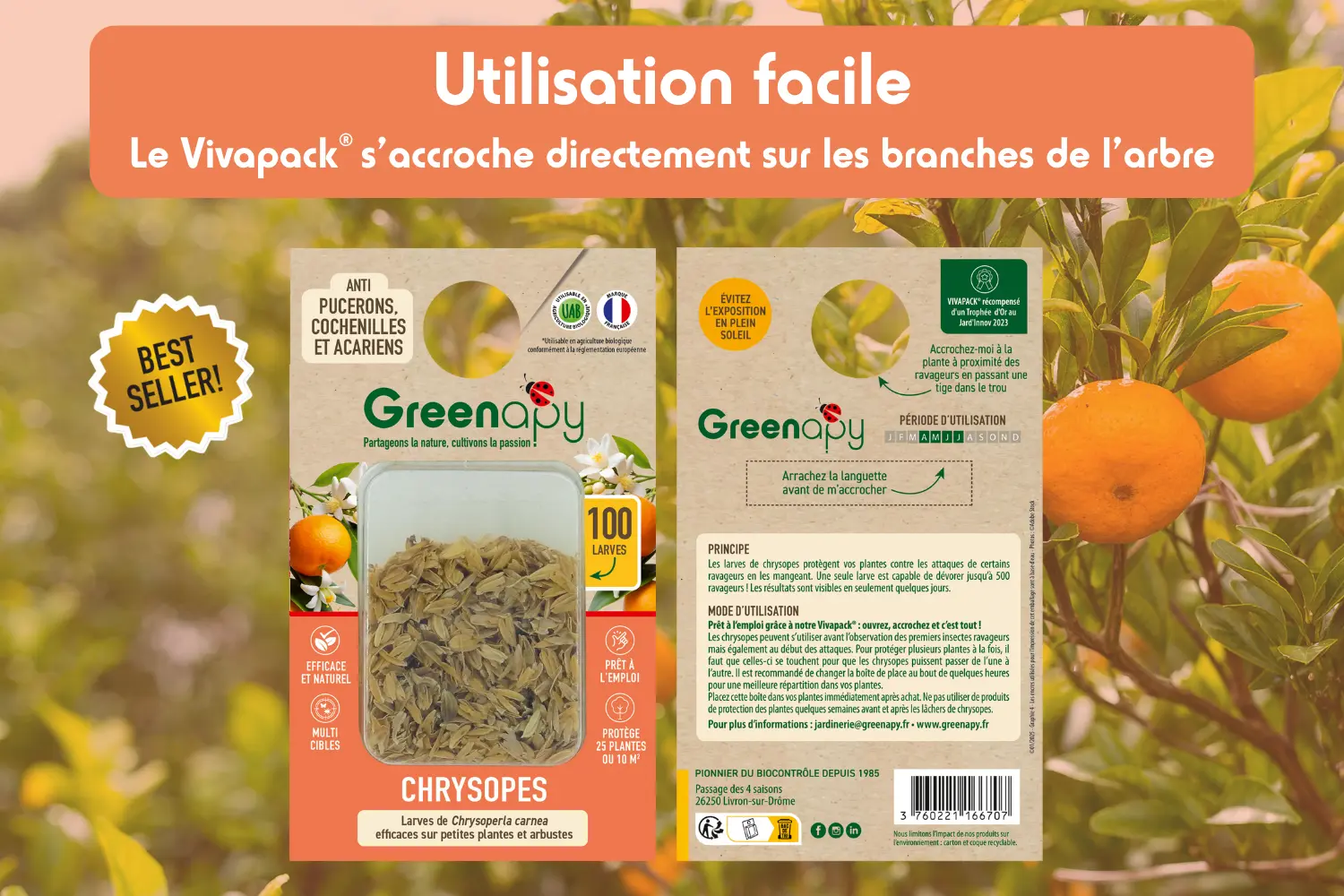 chrysopes vivapack utilisation facile
