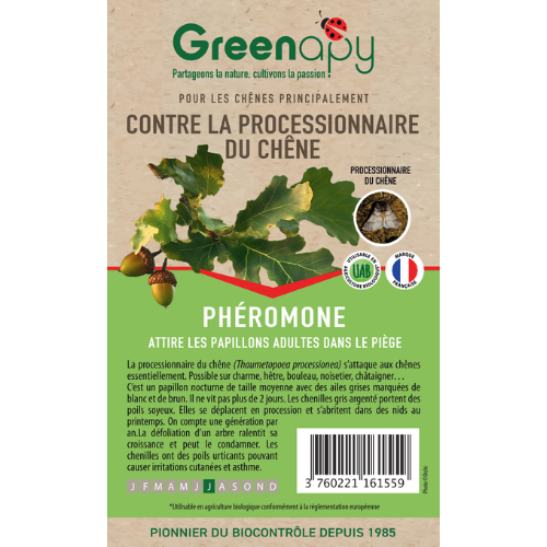 pheromone processionnaire du chêne greenapy