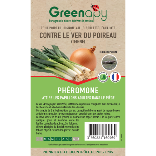pheromone teigne ver du poireau greenapy